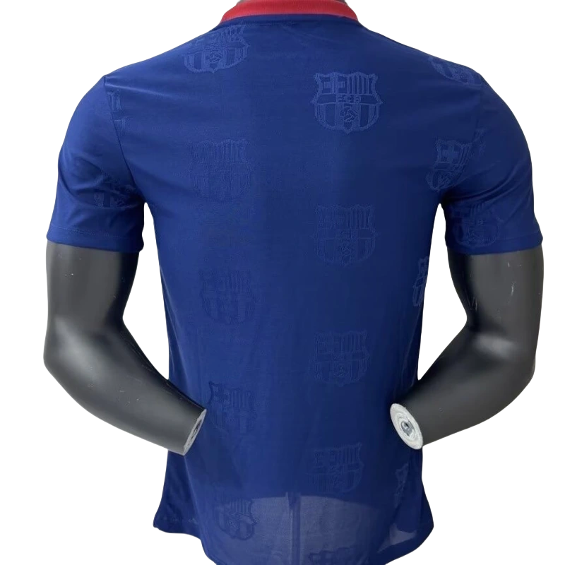 Barcelona T-Shirt Player Version Red White Purple 25-26