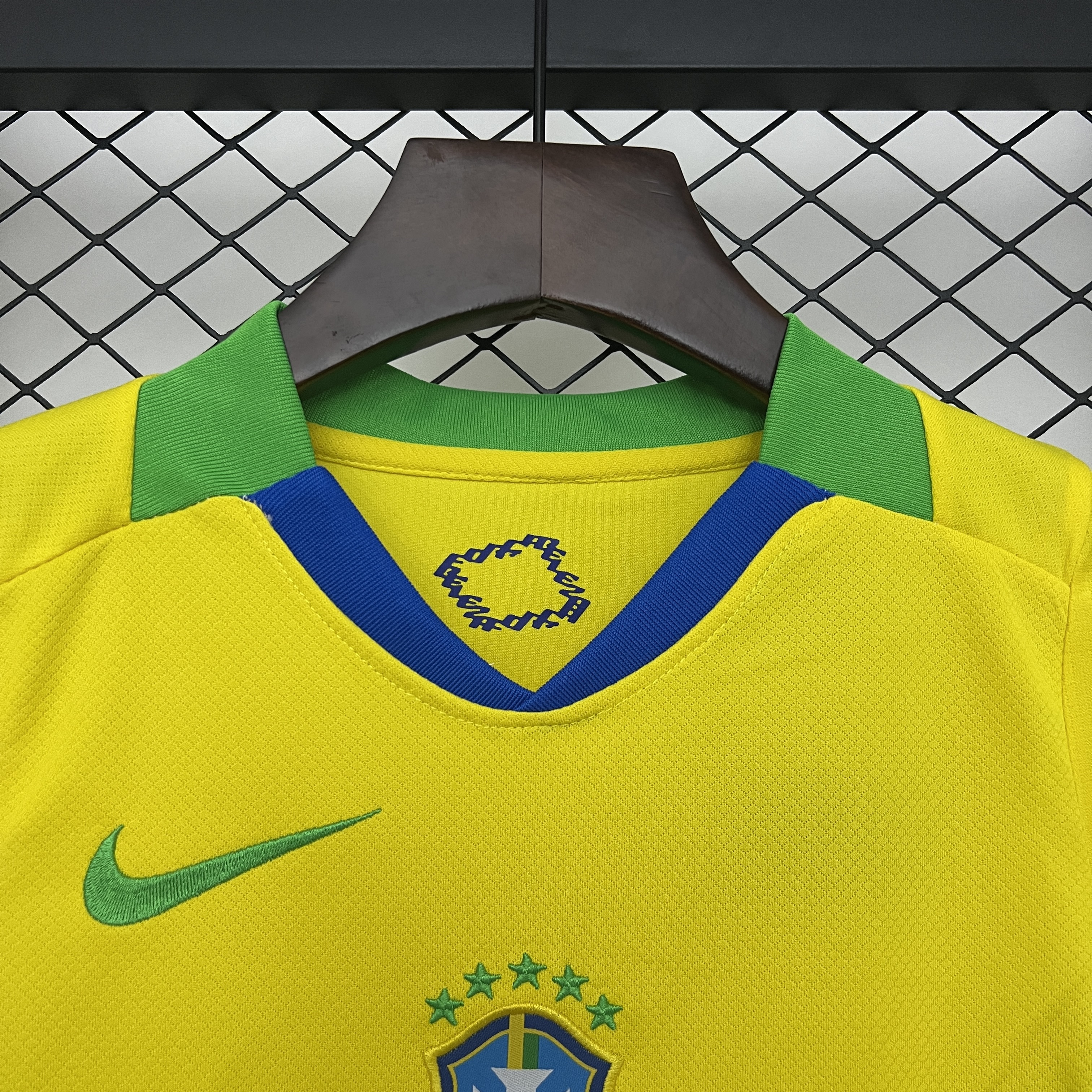 Kids Brazil Home Soccer Kits 2025
