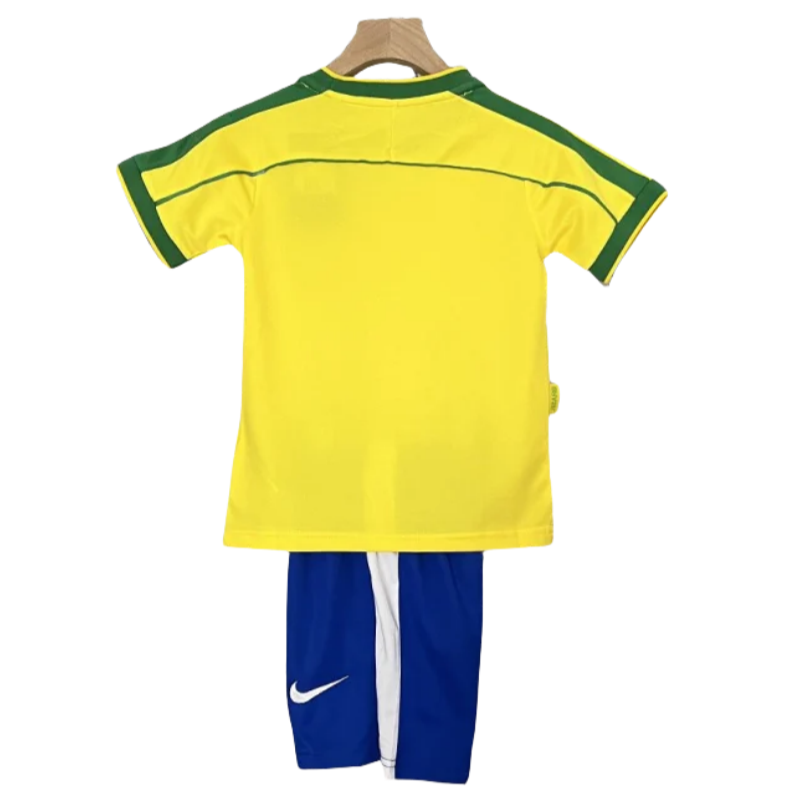 Kids Brazil World Cup Home Retro Kits 1998