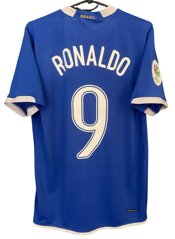 Retro Brazil National Team C.Ronaldo 9 （ CR7 ） Shirt 2006/2008 Non-Customize