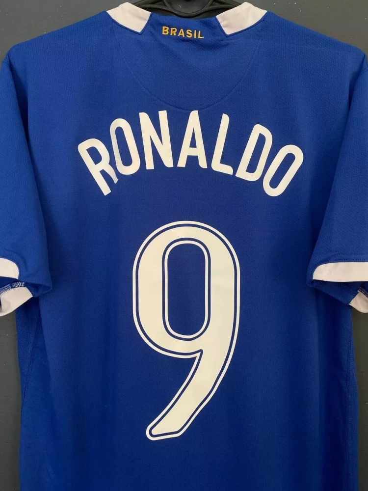 Retro Brazil National Team C.Ronaldo 9 （ CR7 ） Shirt 2006/2008 Non-Customize
