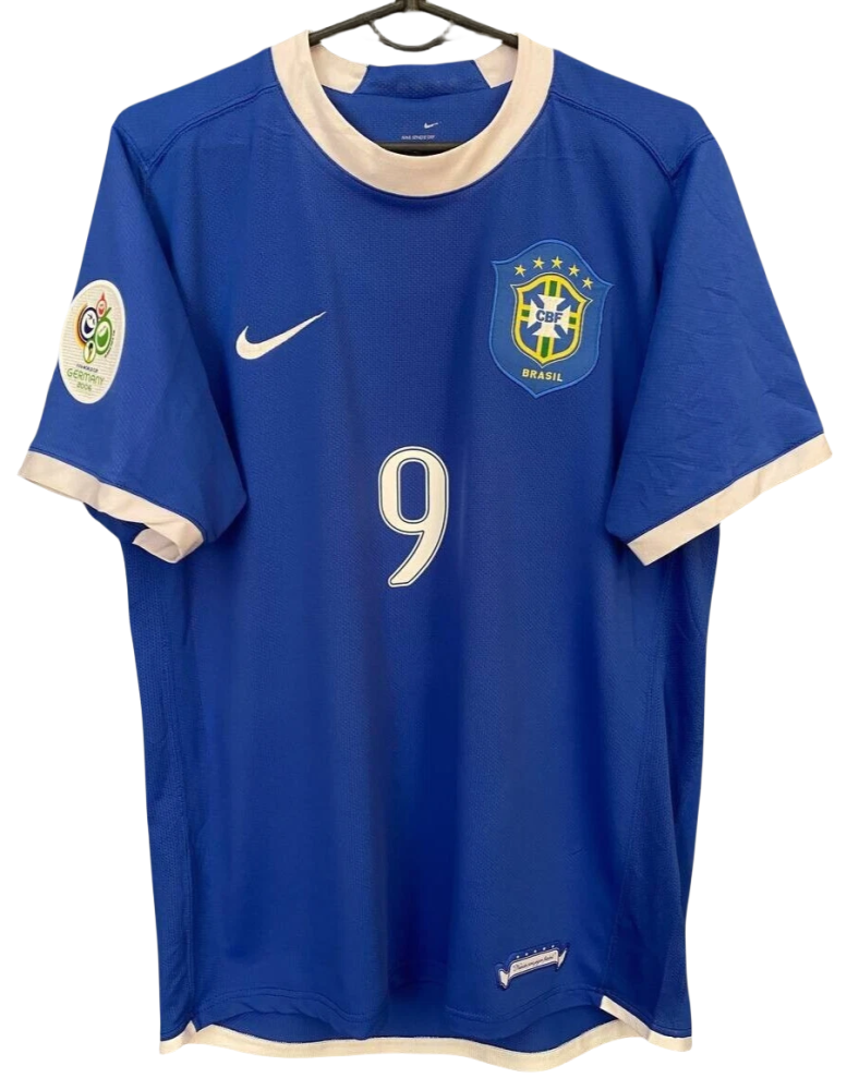 Retro Brazil National Team C.Ronaldo 9 （ CR7 ） Shirt 2006/2008 Non-Customize