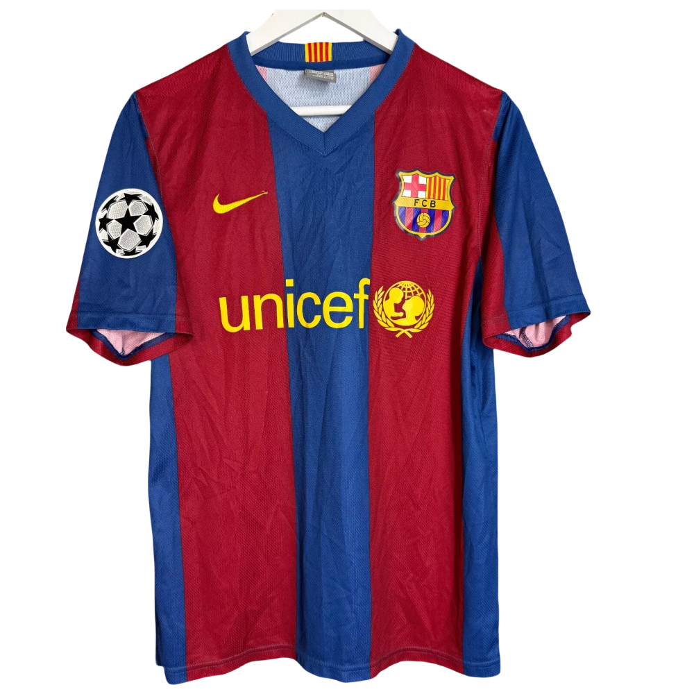 Barcelona Retro Home #19 Messi Shirt 2007/2008 Non-Customize