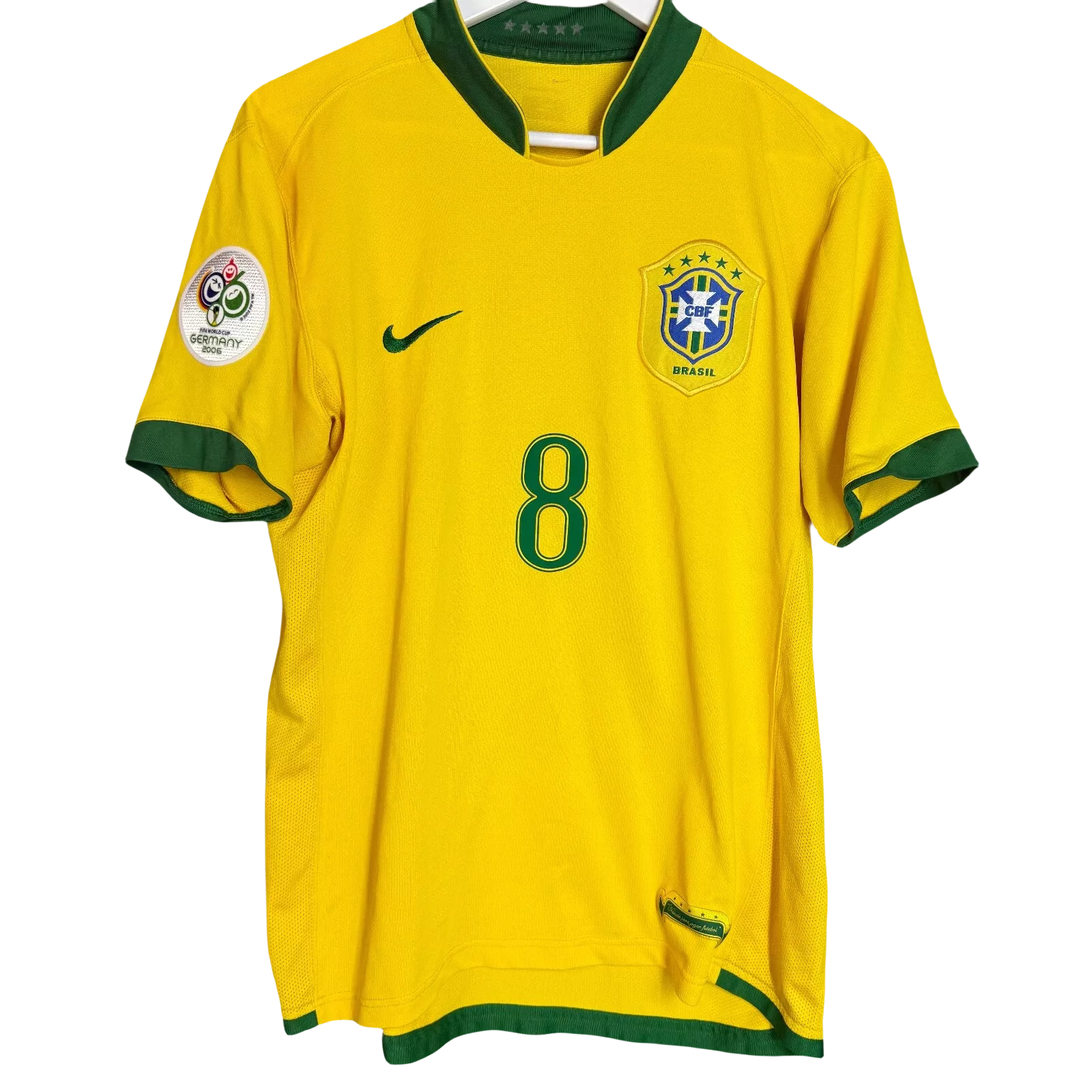 Retro Brazil National Team Home Kaka 8 Shirt 2006/2008  Non-Customize