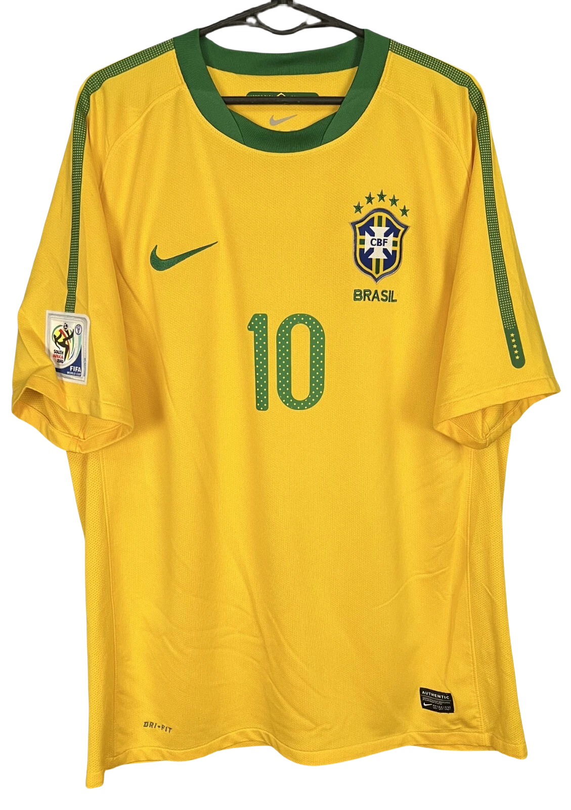 Retro Brazil National Team Kaka 10 Shirt 2010/2011 Non-Customize