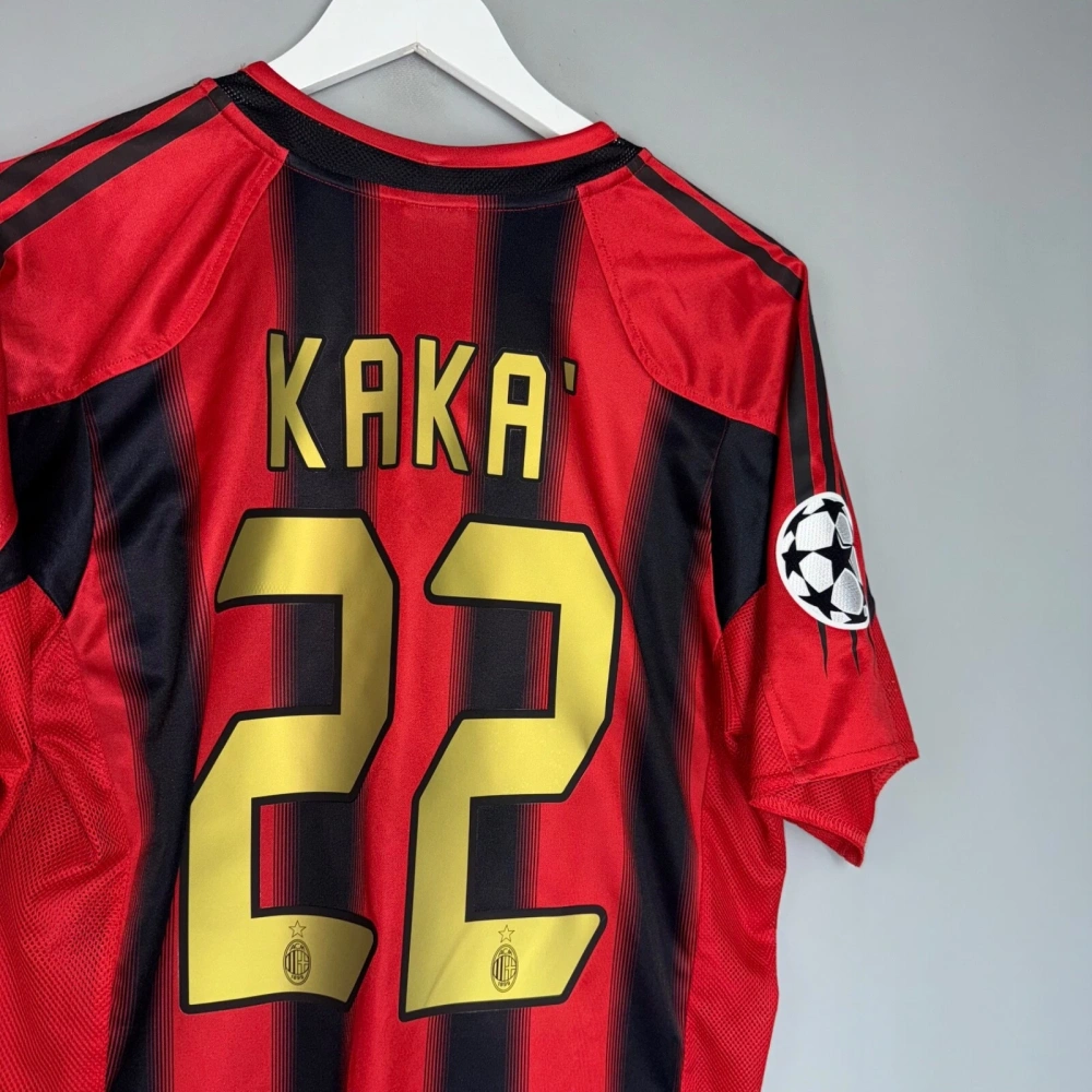 AC Milan Retro Home Kaka 22 Shirt 2004 2005 Non-Customize
