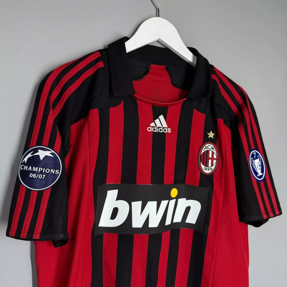 AC Milan Home Retro Kaka 22 Shirt 2007-2008 Non-Customize