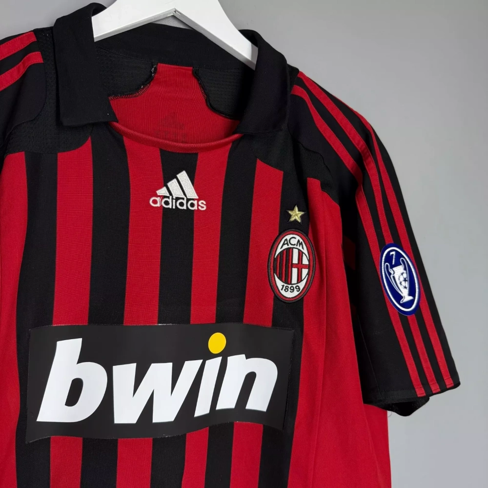 AC Milan Home Retro Kaka 22 Shirt 2007-2008 Non-Customize