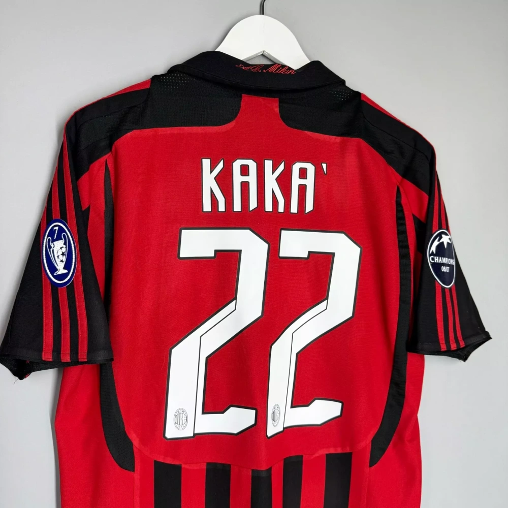 AC Milan Home Retro Kaka 22 Shirt 2007-2008 Non-Customize