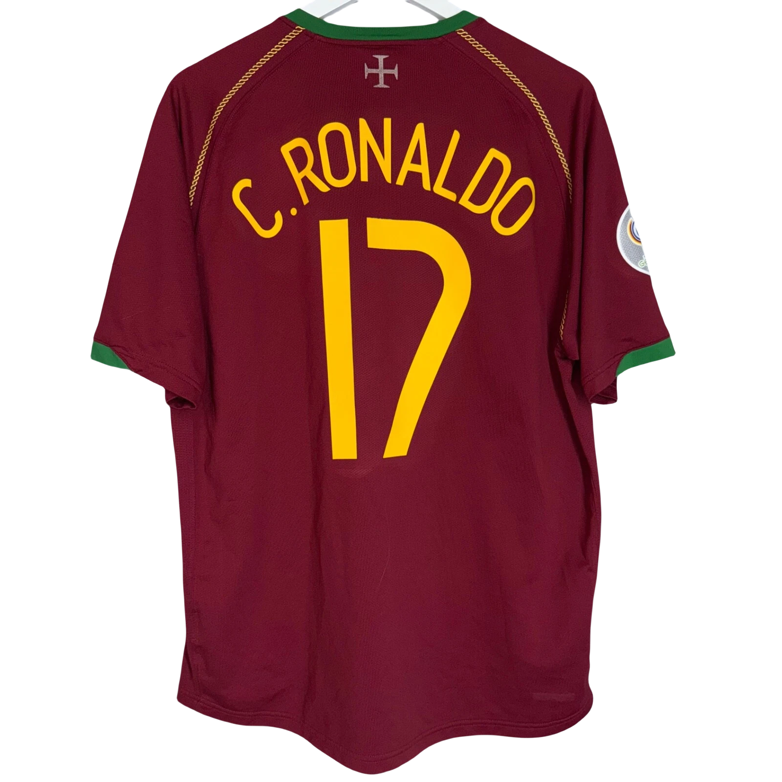 Portugal National Team Home Retro C. Ronaldo 17 （ CR7 ）Shirt 2006-2007  Non-Customize