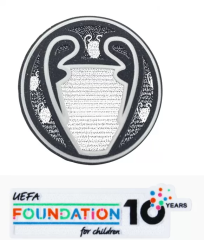 ucl champion (psg) & uefa foundation 10 years badge
