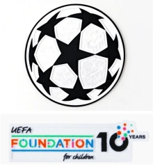 24/26 ucl & uefa foundation 10 years badge
