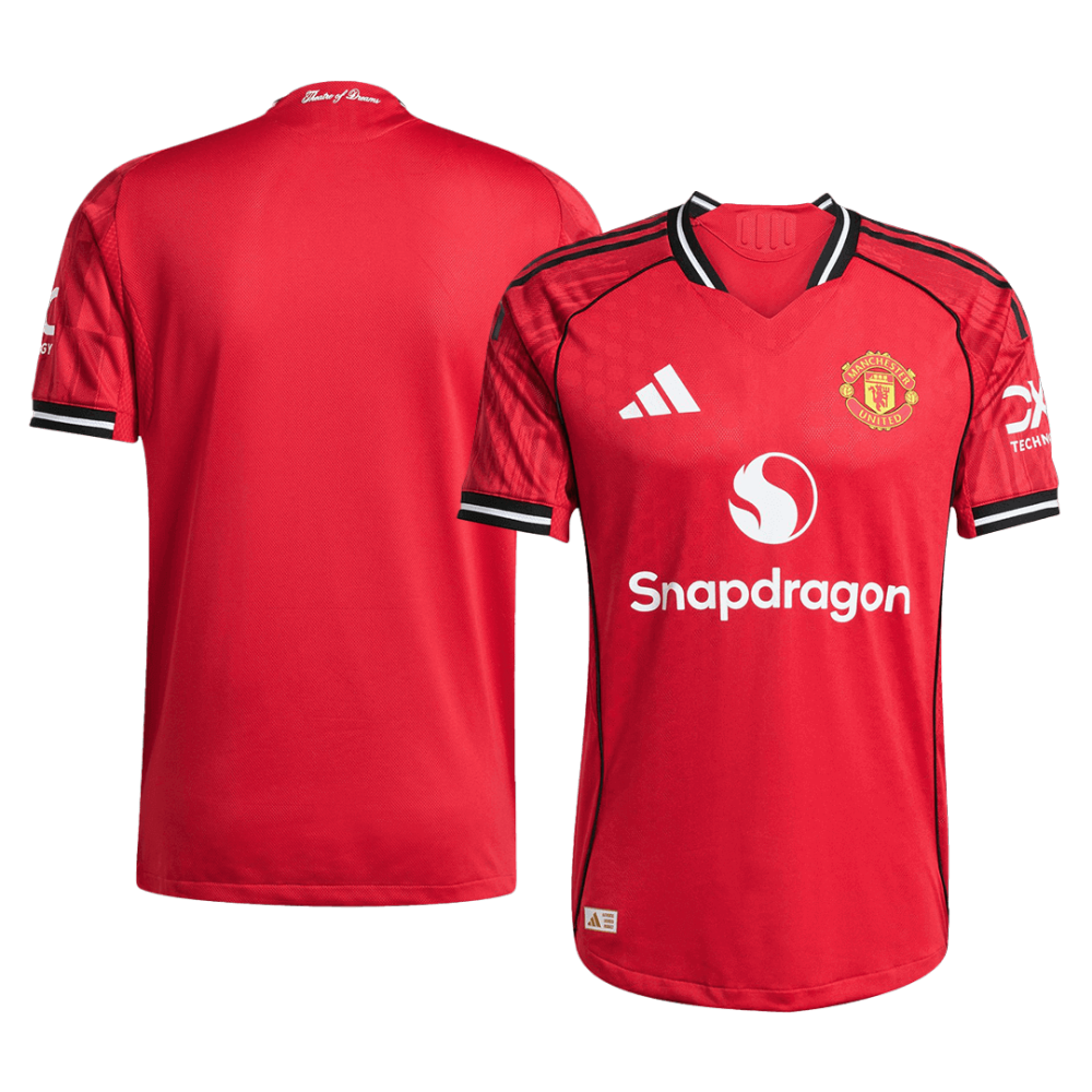 Manchester United Home Shirt Soccer Jersey Player Edition 2025-26