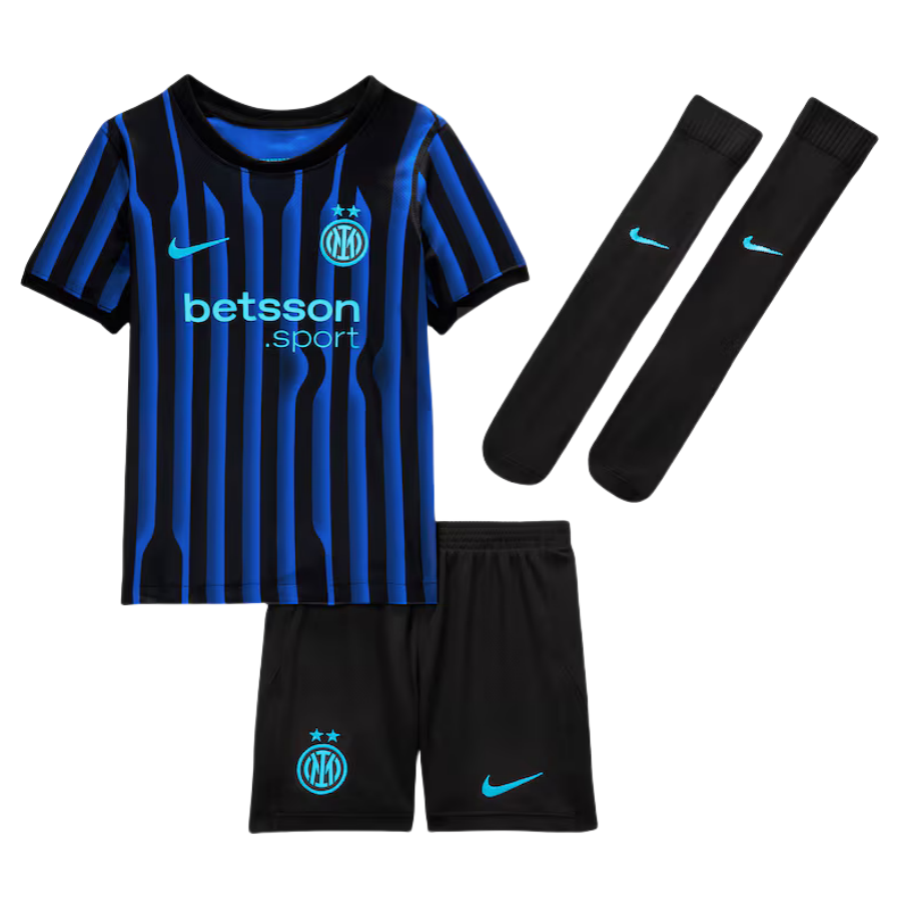 Kids Inter Milan Home Kit 2025-26 (Shirt+Short+Socks)