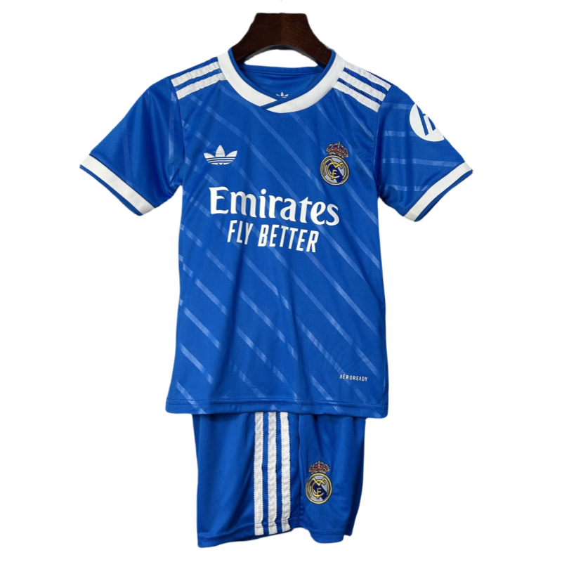 Kids Real Madrid Third Away Kits Soccer Jersey 25-26