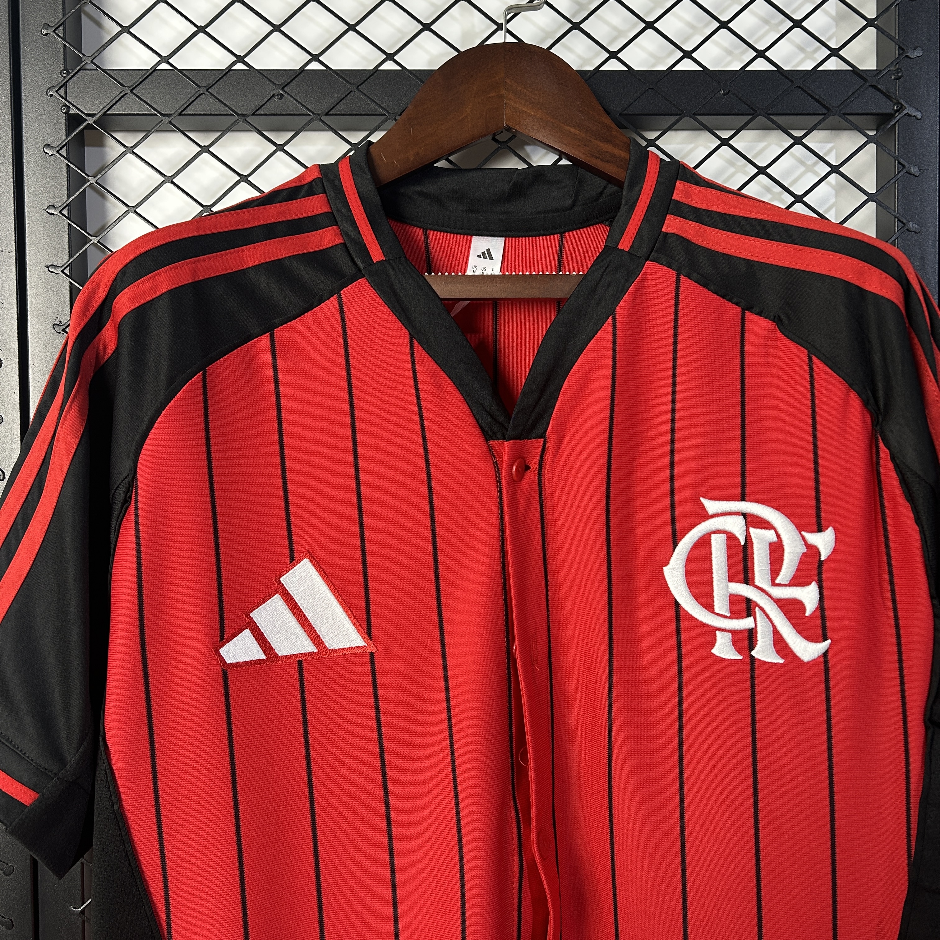 CR Flamengo Baseball style Pre Match Casual Training Soccer shirt 25-26