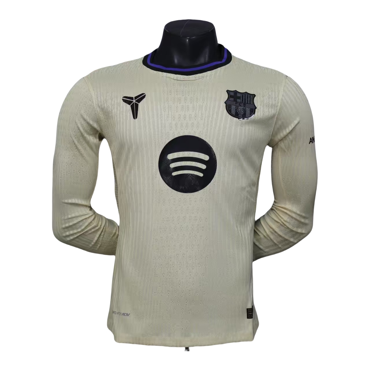 Barcelona Away Long sleeves football Jersey player version  2025-26