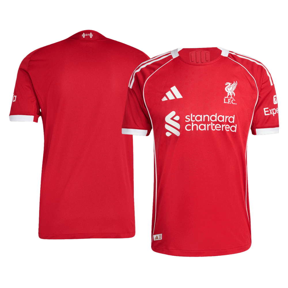 Liverpool Jersey Custom Soccer Shirt Home 2025-26 Player Version