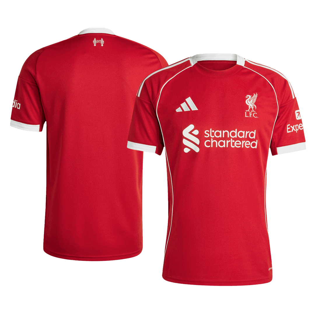Liverpool Soccer Jersey Home Custom Shirt 2025-26 Fan Version