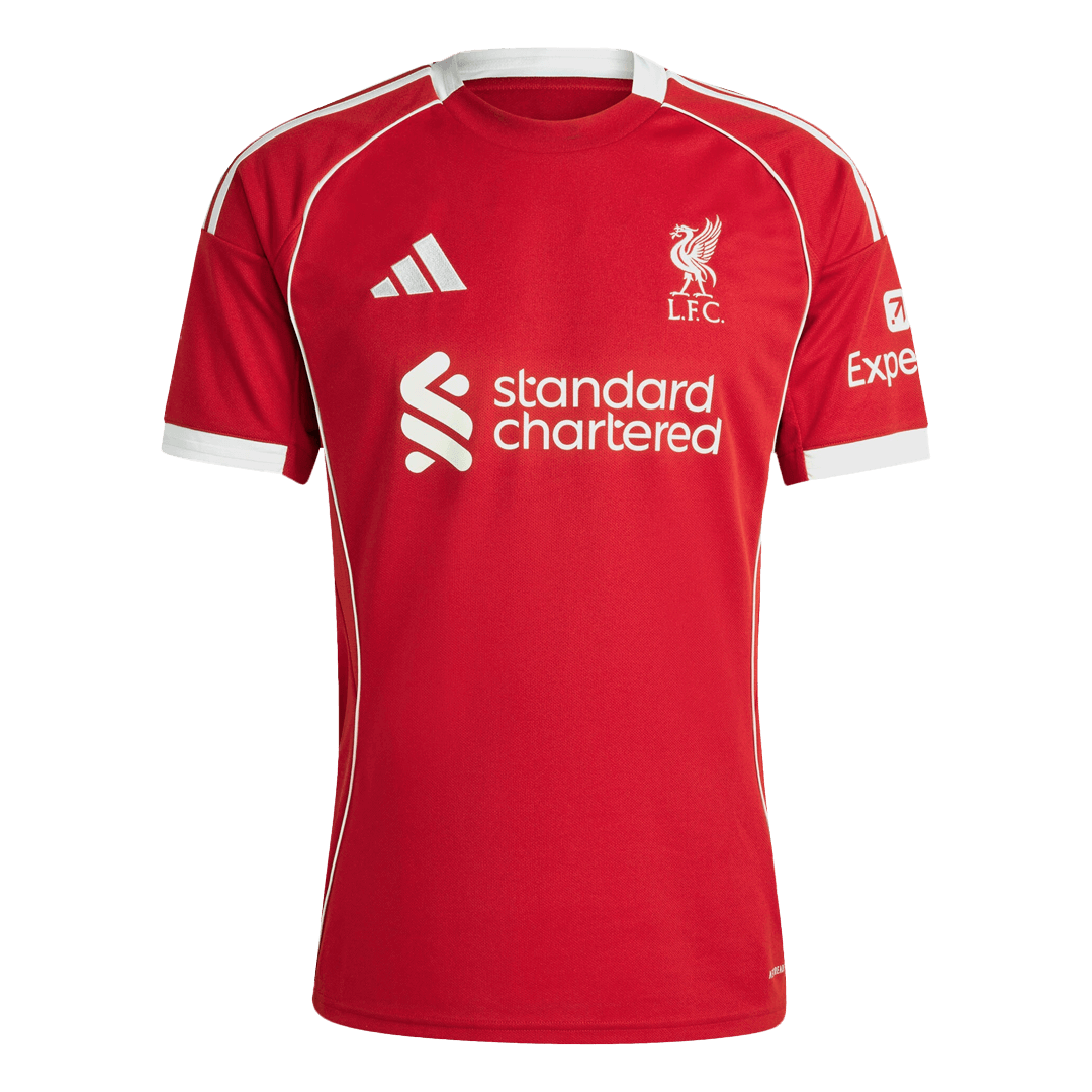 Liverpool Soccer Jersey Home Custom Shirt 2025-26 Fan Version