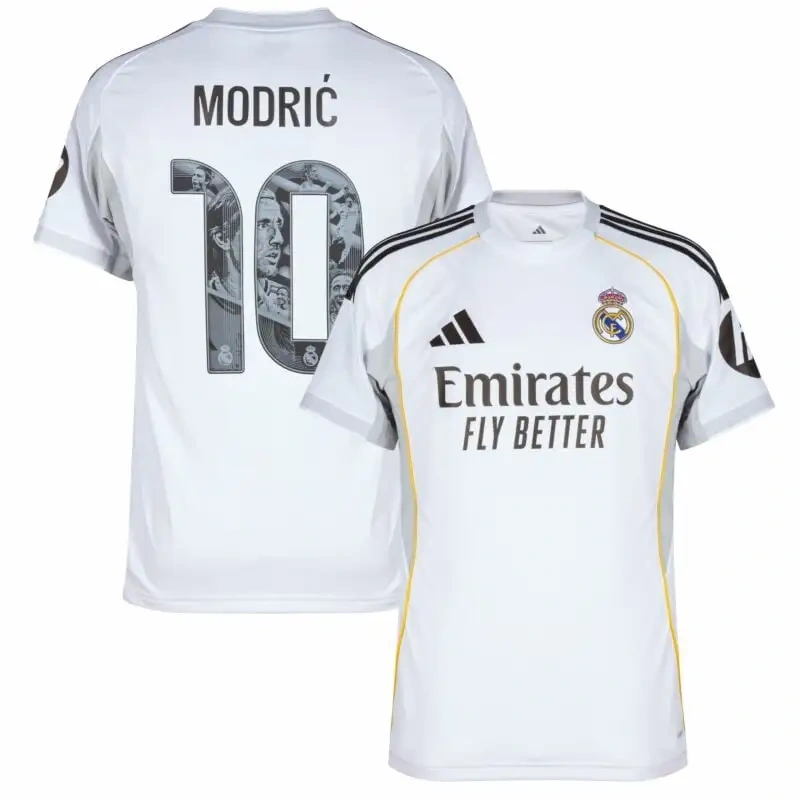 Modrić #10 Real Madrid Home Jersey Limited Edition Football Shirt 2025-26