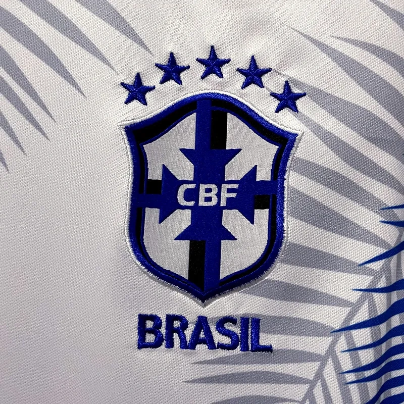 Brazil Concept White Shirt Soccer Jersey 2022