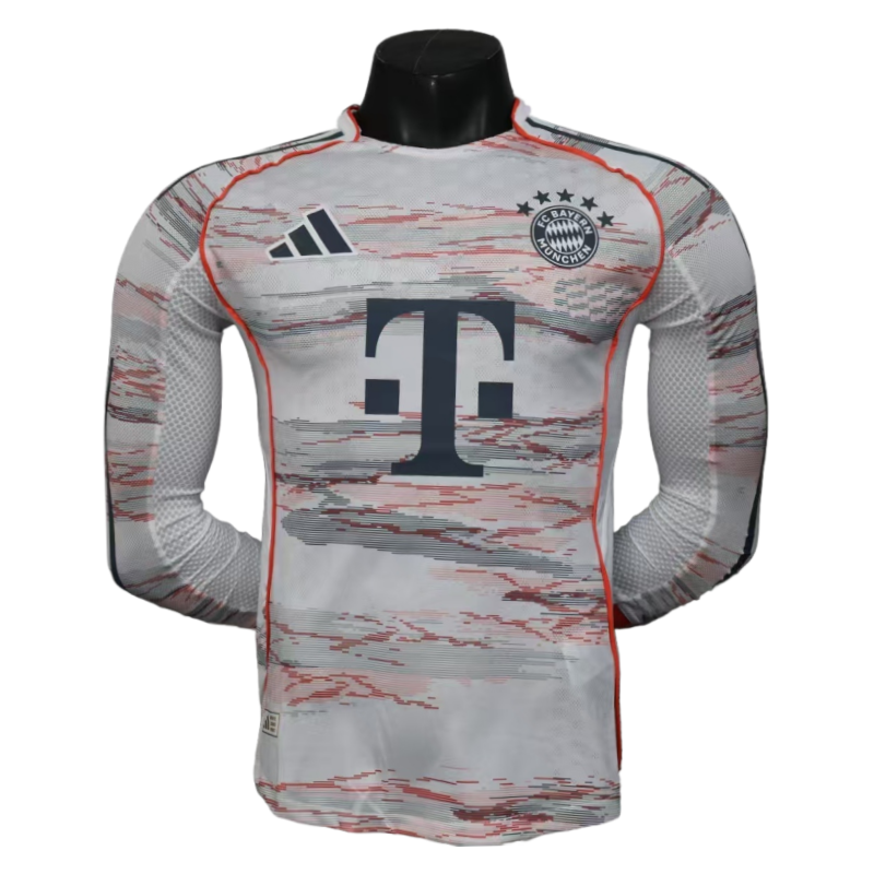 Bayern Munich Away Long Sleeve Shirt Soccer Jersey player version 25-26