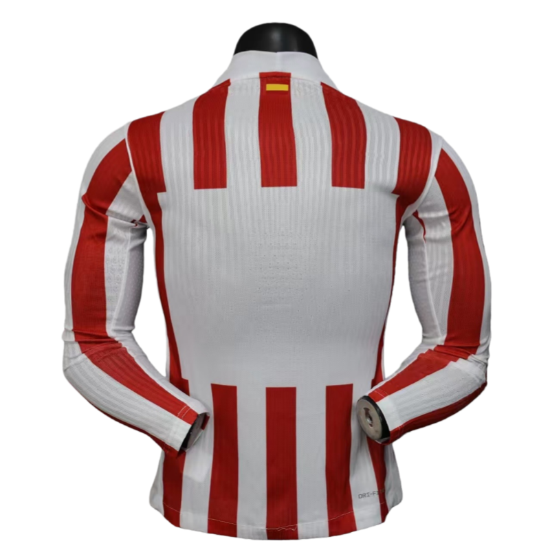 Atletico Madrid Home Shirt Football Jersey Long Sleeve Player Version 25-26