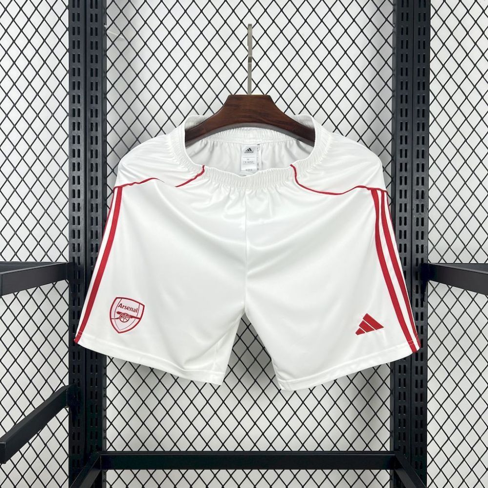 Arsenal Home Soccer Shorts Player+Fans Version 25-26