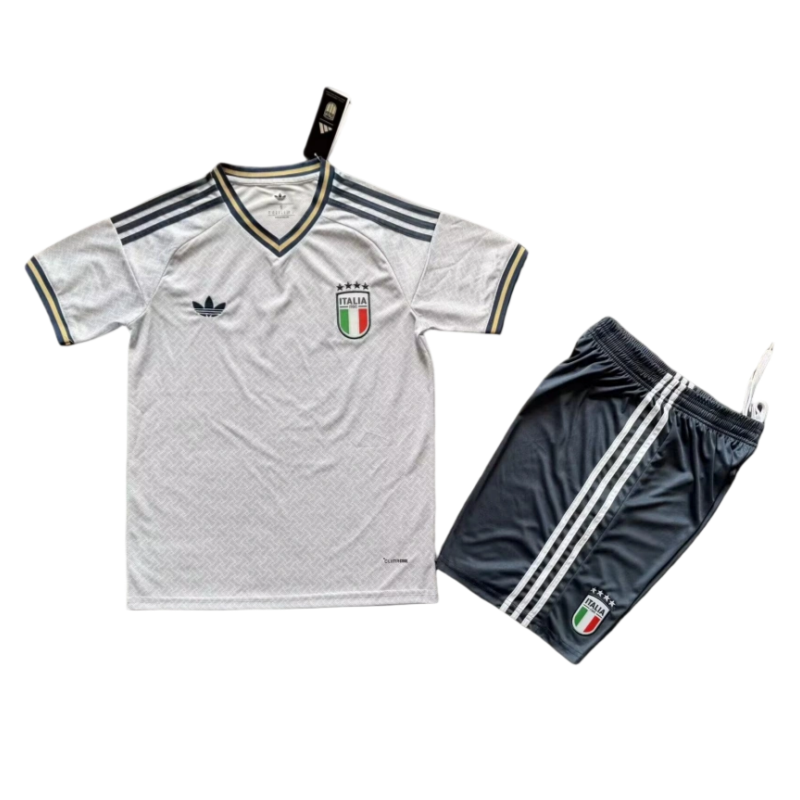 Italy World Cup 2026 Away Kids Short Sleeve Kit & Jersey + Shorts Fan Version