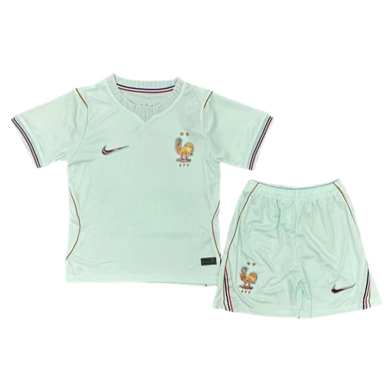 France World Cup 2026 Away Kids Short Sleeve Kit & Jersey + Shorts Fan Version