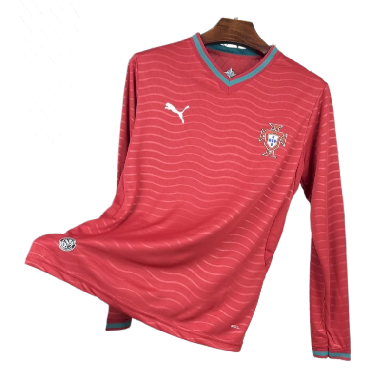 Portugal World Cup 2026 Home Long Sleeve Kit & Jersey Fan Version