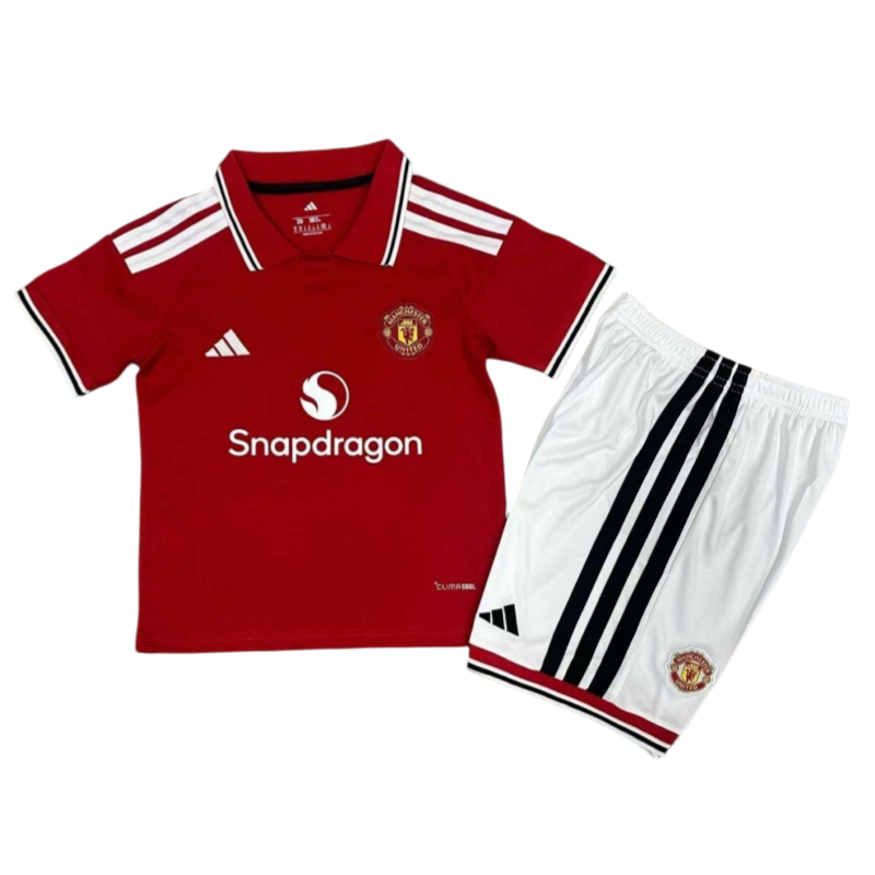 Manchester United 2026-27 Home Kids Kit Jersey+Shorts Fan Version