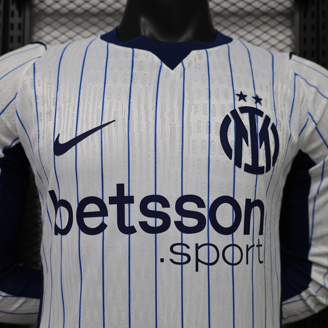 Inter Milan Authentic Football Jersey Away Long Sleeve Shirt 2026/27