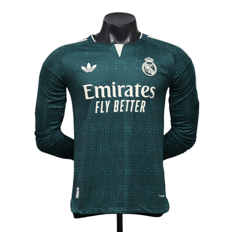 Real Madrid 2026-27 away football jersey player version - long sleeved