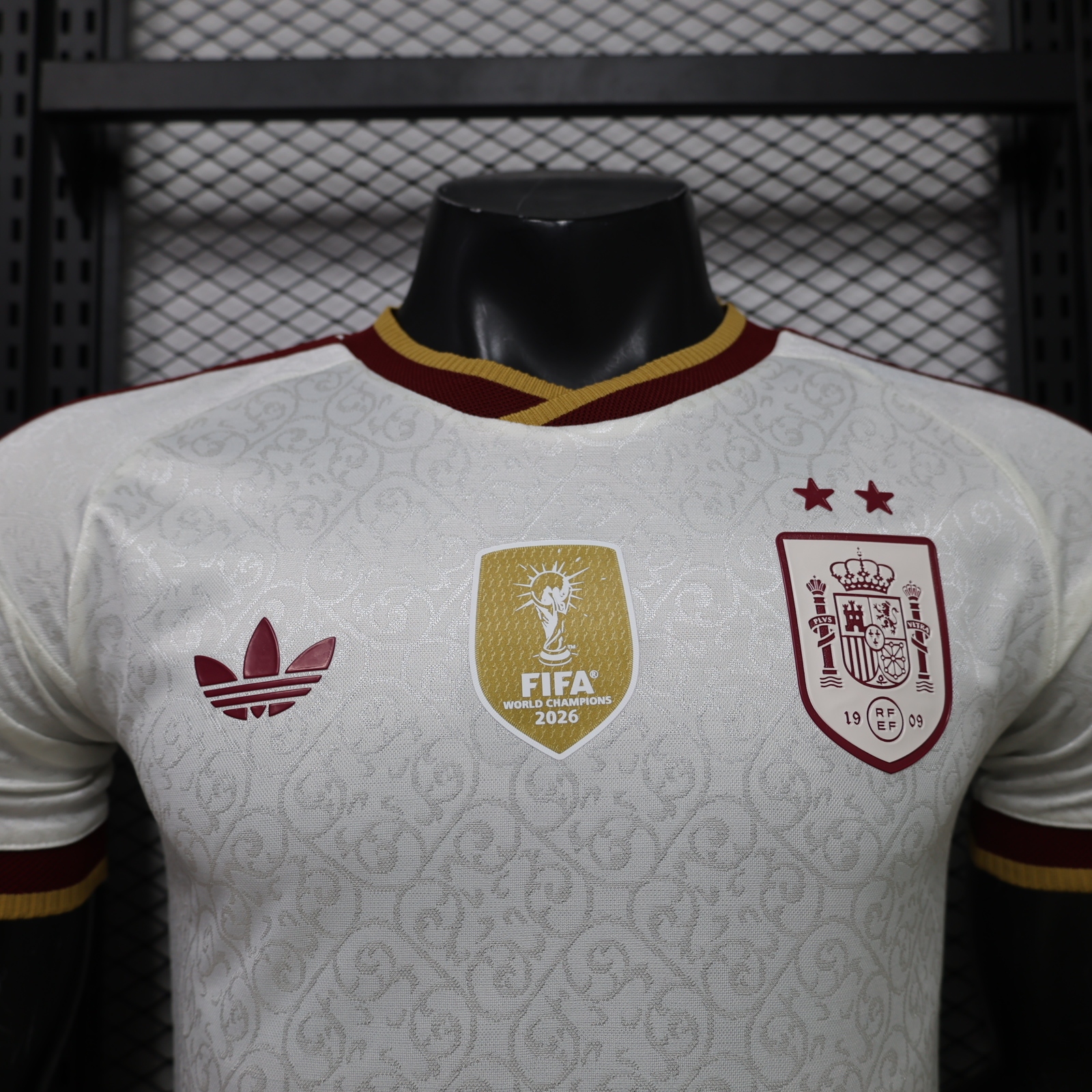 2026 Spain World Cup Champion 2 Stars Away short sleeved jersey Player version