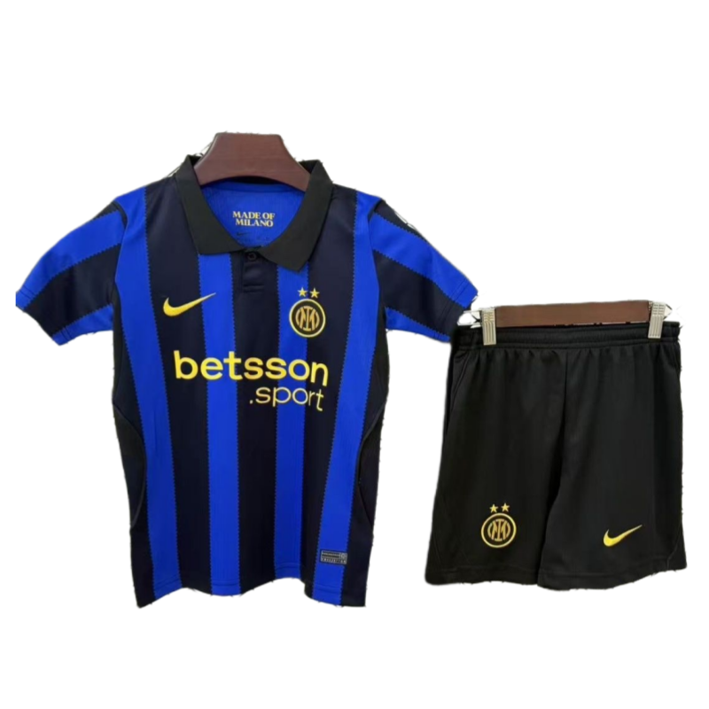 Inter Milan Soccer Jersey Home Kids Kit Jersey+Shorts 2026/27