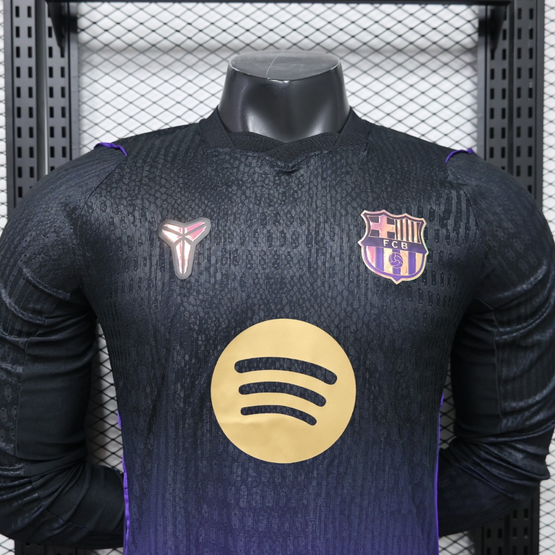 Barcelona 2026-27 away long sleeved football jersey player version