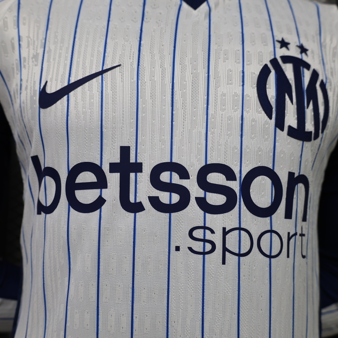 Inter Milan Authentic Football Jersey Away Long Sleeve Shirt 2026/27