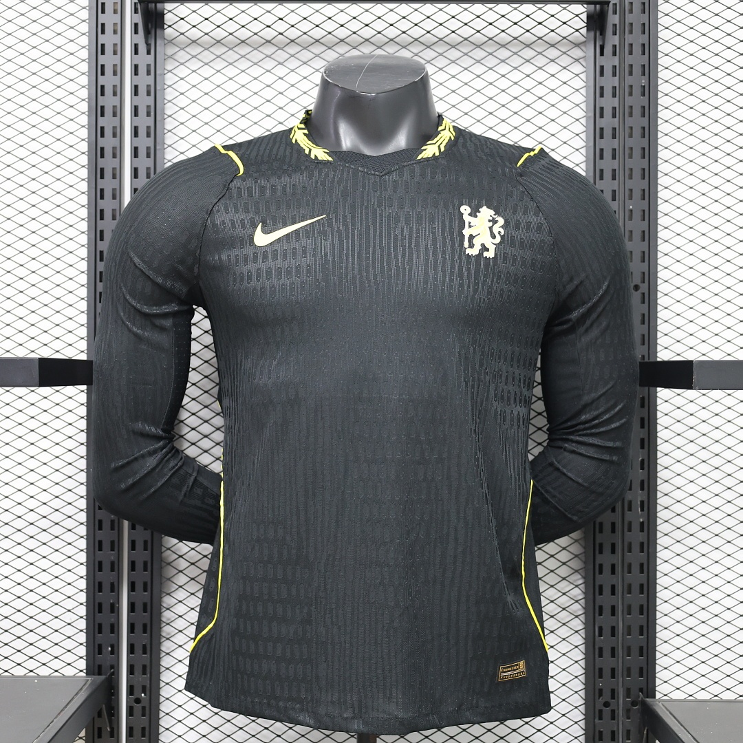 Chelsea 2026-27 Away Long Sleeve Football Jersey Player Version