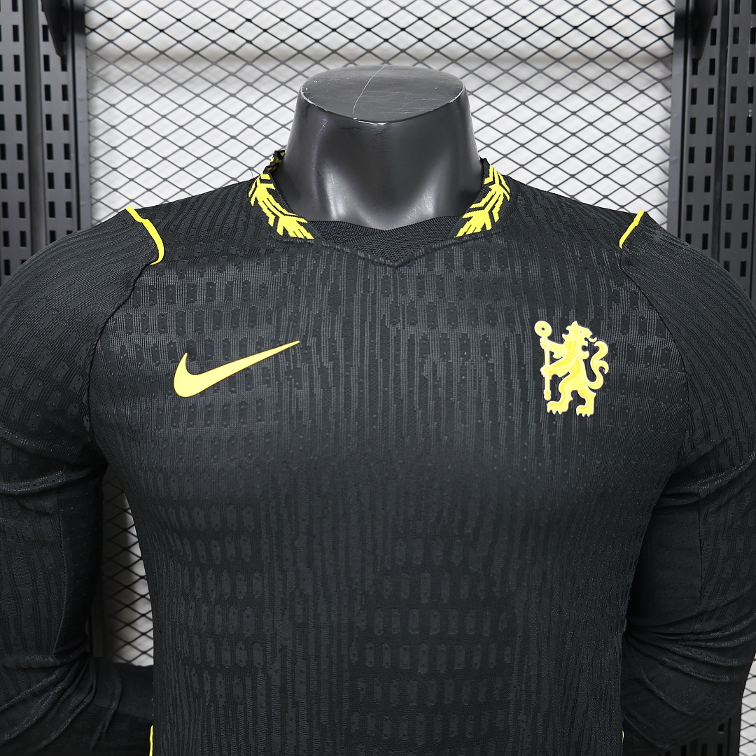Chelsea 2026-27 Away Long Sleeve Football Jersey Player Version