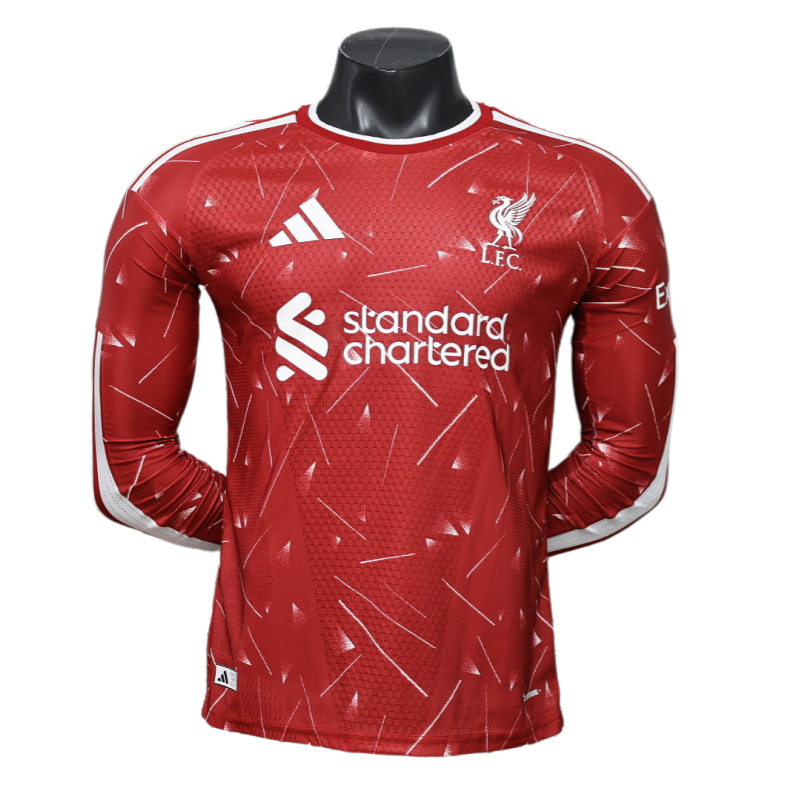 Liverpool 2026-27 Home Long Sleeve Football Jersey Player Version