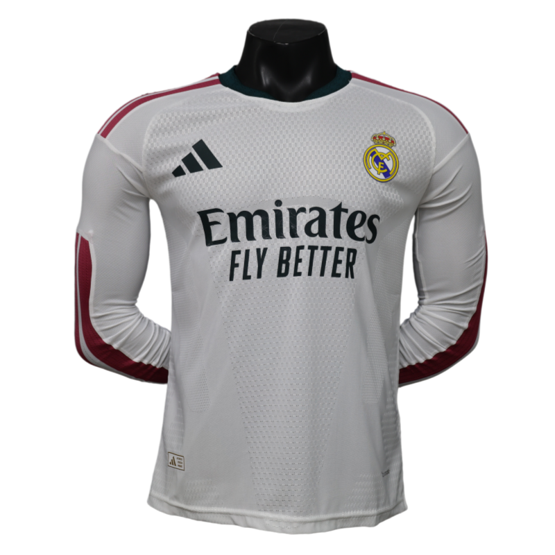 Real Madrid 2026-27 Home Long Sleeve Football Jersey Player Version