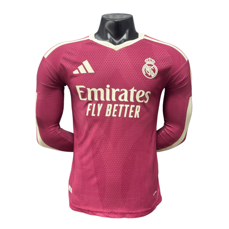 Real Madrid 2026-27 Away Long Sleeve Football Jersey Player Version