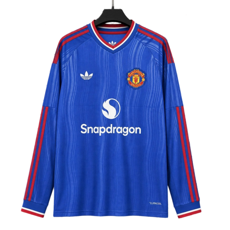 Manchester United 2026-27 Away Long Sleeve Football Jersey Fan Version