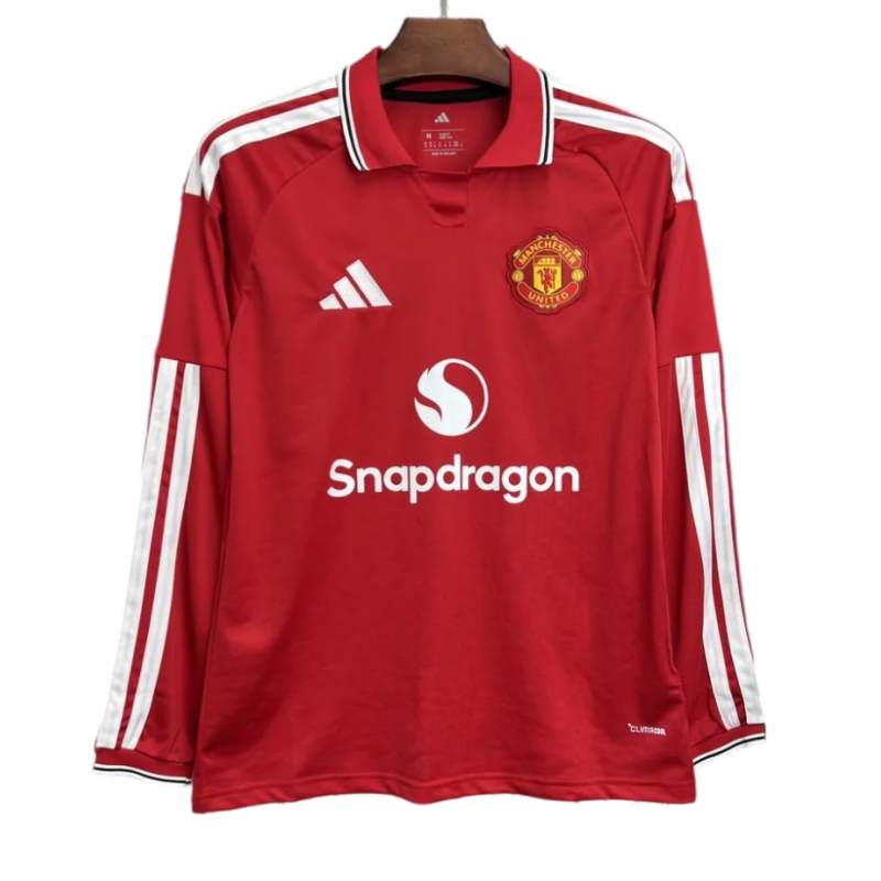Manchester United 2026-27 Home Long Sleeve Football Jersey Fan Version