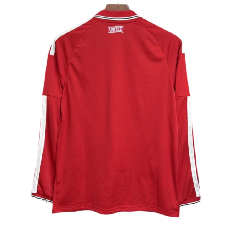 Manchester United 2026-27 Home Long Sleeve Football Jersey Fan Version