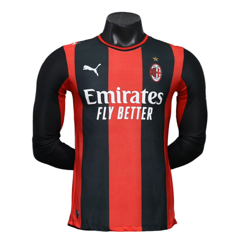 AC Milan 2026-27 Home Long sleeved  Football jersey Player Version