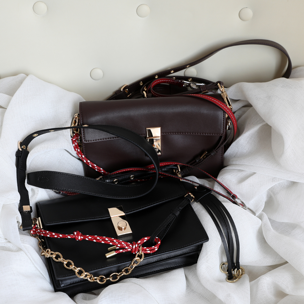 Soft Sound Flap Small Square Bag – Postman Style Baguette Bag Single-Shoulder and Crossbody Genuine Leather Women's Fashion Bag