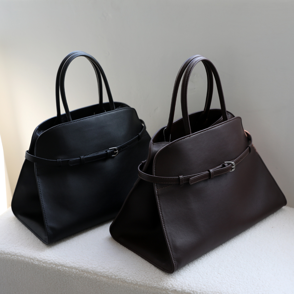 Wholesale Cowhide Handbag Margaux15Belt Minimalist Luxury Tote Bag Large Capacity Leather Bag